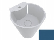 Раковина для ванной Miraggio Smart Ø37 см литой мрамор Miramarble лазурно-синий 0001364