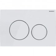 Кнопка смыва Geberit Delta20 двойной смыв пластик альпийский белый 115.127.11.1