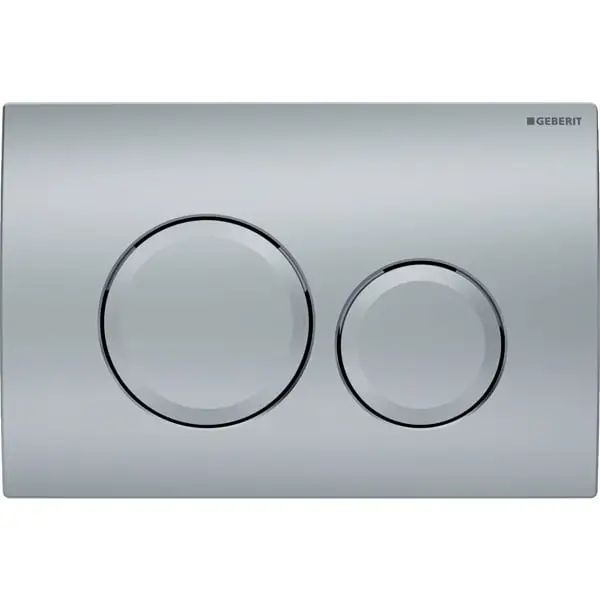 Кнопка смыва Geberit Delta20 двойной смыв пластик хром матовый 115.127.46.1