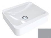 Раковина для ванної Miraggio Geneva 44,5х39,5 см литий мармур Miramarble сірий 0000308