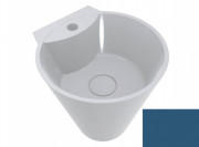 Раковина для ванної Miraggio Smart Ø37 см литий мармур Miramarble блакитно-синій 0001364