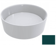 Раковина для ванной Miraggio Lola Ø45 см литой мрамор Miramarble сине-зеленый 0001147