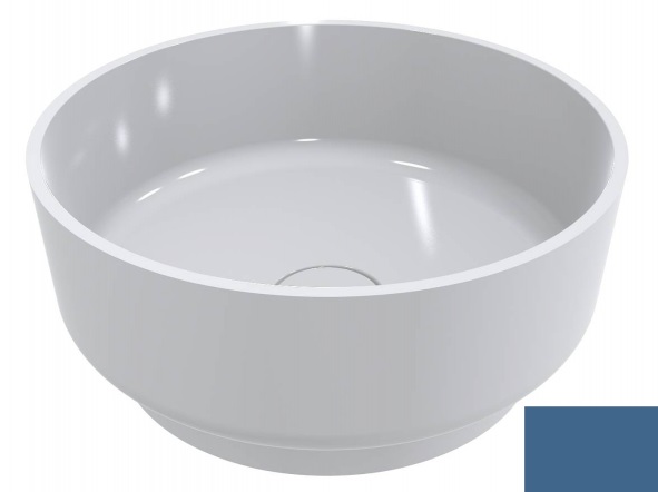 Раковина для ванної Miraggio Marta 420 мармур литий Miramarble діамантово-синій 0001528