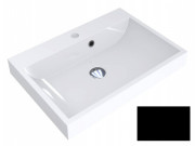 Раковина для ванной Miraggio Varna 600 литой мрамор Miramarble черный матовый 0000965