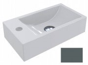 Раковина для ванной Miraggio Faro R 40,8х22,7 см литой мрамор Miramarble базальтово-серый 0001131