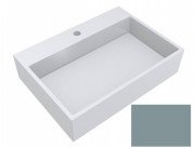 Раковина для ванной Miraggio Mares 600 литой мрамор Miramarble серый 0001132