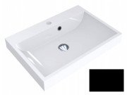 Раковина для ванної Miraggio Varna 600 литий мармур Miramarble чорний 0000954