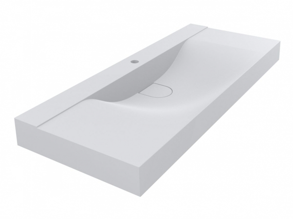 Раковина для ванної Miraggio San Martin 60х40 см литий мармур Miramarble білий матовий 0000689