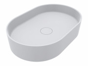 Раковина для ванної Miraggio Kira 60х40 см литий мармур Miramarble білий матовий 00001006