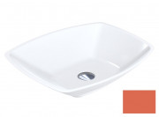 Раковина для ванної Miraggio Lex S 55,5х40 см литий мармур лососево-оранжевий 0000318