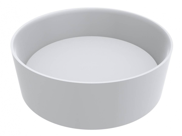 Раковина для ванной Miraggio Lola Ø45 см литой мрамор Miramarble белый матовый 0000673