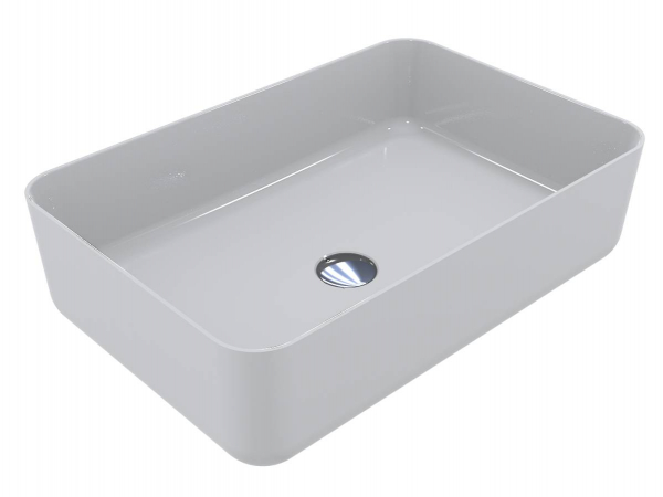 Раковина для ванной Miraggio San Martin 60х40 см литой мрамор Miramarble белый матовый 0000676