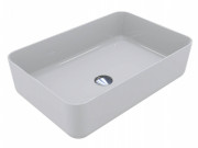 Раковина для ванної Miraggio San Martin 60х40 см литий мармур Miramarble білий матовий 0000676