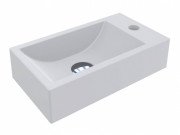 Раковина для ванной Miraggio Faro 40,8х22,7 см литой мрамор Miramarble белый матовый 0000193