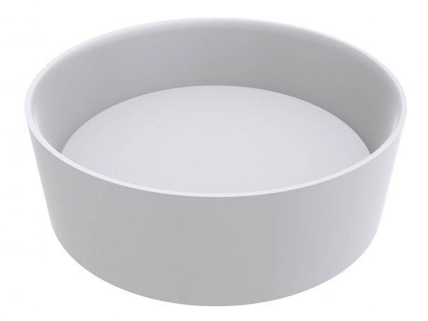 Раковина для ванної Miraggio Lola Ø45 см литий мармур Miramarble білий матовий 0000673