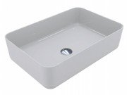 Раковина для ванної Miraggio San Martin 60х40 см литий мармур Miramarble білий матовий 0000676