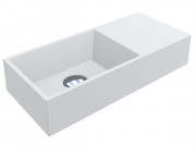 Раковина для ванной Miraggio Copper 500 литой мрамор Miramarble белый матовый 0001556