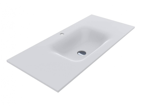 Раковина для ванной Miraggio Jessel 1000 литой мрамор Miramarble белый матовый 0000797