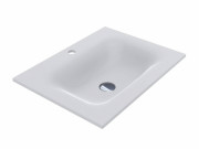 Раковина для ванной Miraggio Jessel 600 литой мрамор Miramarble белый матовый 0000747