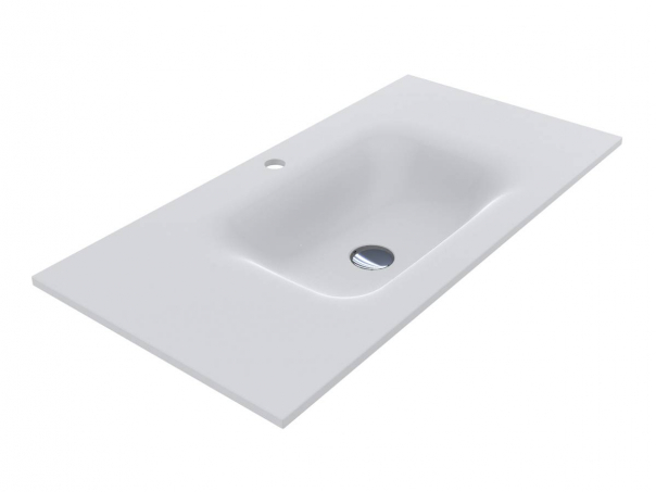 Раковина для ванной Miraggio Jessel 900 литой мрамор Miramarble белый матовый 0000799