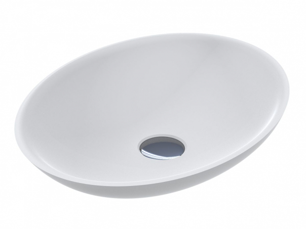 Раковина для ванной Miraggio Kristina 50х35 см литой мрамор Miramarble белый матовый 0000762