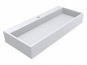 Раковина для ванной Miraggio Mares 1000 литой мрамор Miramarble белый матовый 0000770