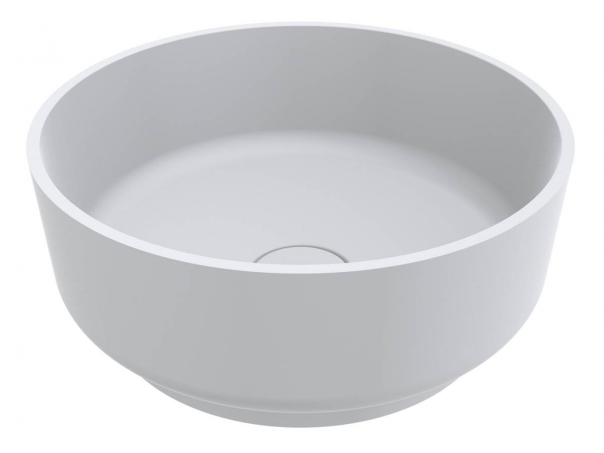 Раковина для ванной Miraggio Marta 420 литой мрамор Miramarble белый матовый 0000730