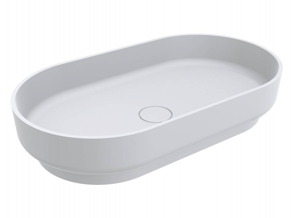 Раковина для ванной Miraggio Marta 750 литой мрамор Miramarble белый матовый 0000729