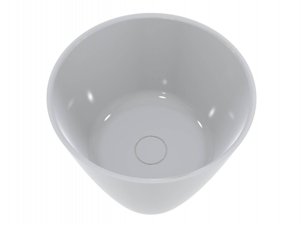 Раковина для ванной Miraggio San Andreas Ø44 см литой мрамор Miramarble белый матовый 0000795