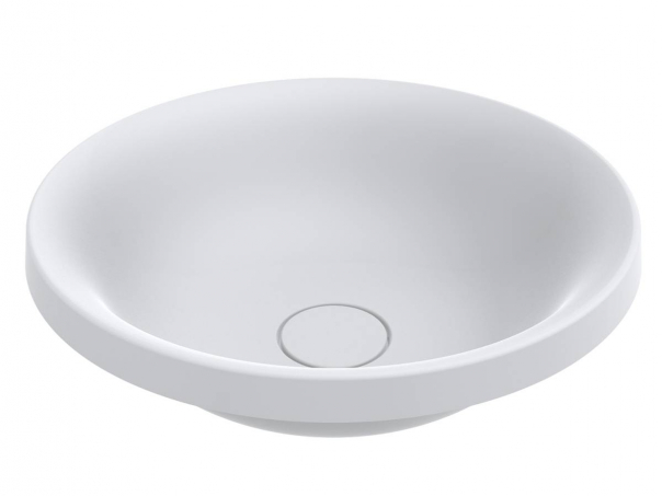 Раковина для ванной Miraggio Siena Ø44 см литой мрамор Miramarble белый матовый 0000769