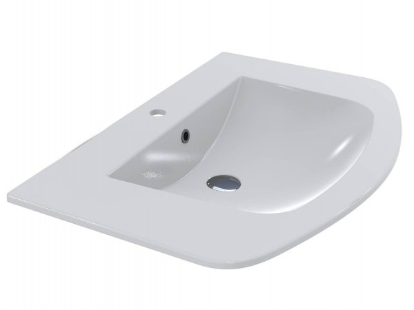 Раковина для ванної Miraggio Dea 800 литий мармур Miramarble білий 0001536