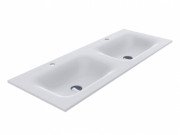 Раковина для ванной Miraggio Jessel 1200-2 двойная литой мрамор Miramarble белый матовый 0000784