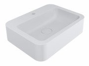 Раковина для ванної Miraggio Kelley 55х41 см литий мармур Miramarble білий матовий 0000945