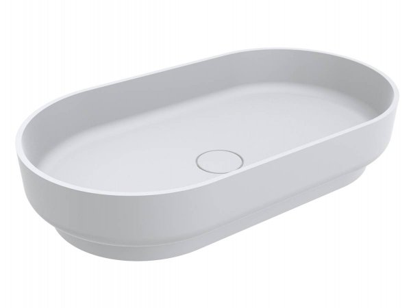 Раковина для ванної Miraggio Marta 750 литий мармур Miramarble білий матовий 0000729