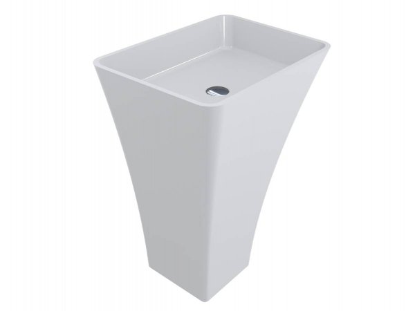 Раковина для ванної Miraggio Sunny 60х45 см литий мармур Mirasoft Technology білий 0001513