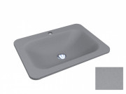 Раковина для ванной Miraggio California 61,4x45,6 см кварцевый песок Mirastone серый камень 0000388