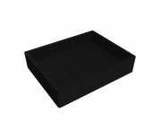 Раковина для ванной Miraggio Capri 49,4х39,5 см кварцевый песок Mirastone черный 0000390