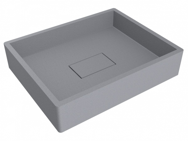 Раковина для ванної Miraggio Capri 49,4х39,5 см кварцовий пісок Mirastone сірий 0000391