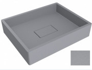 Раковина для ванної Miraggio Capri 49,4 х39,5 см кварцовий пісок Mirastone сірий камінь 0000392