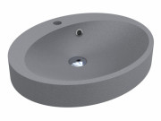 Раковина для ванної Miraggio Devon 55х44,9 см кварцовий пісок Mirastone сірий 0000993