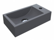 Раковина для ванной Miraggio Faro L 40,8х22,7 см кварцевый песок Mirastone серый 0000403