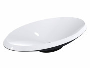 Раковина для ванної Miraggio Lex R 69х38 см мармур мармур Miramarble RAL 9005 чорний 0000317