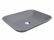 Раковина для ванной Miraggio Marteen 49,9х40,1 см кварцевый песок Mirastone серый 0000428