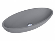 Раковина для ванної Miraggio Nice 59,5х29,7 см кварцовий пісок Mirastone сірий 0000430