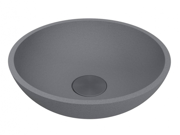 Раковина для ванної Miraggio Palermo Ø49,7 см кварцовий пісок Mirastone сірий 0000977