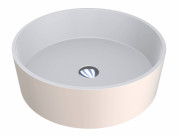 Раковина для ванної Miraggio Sofia Ø47,7 см мармур литий Miramarble AL 9001 кремово-білий матовий 0000344