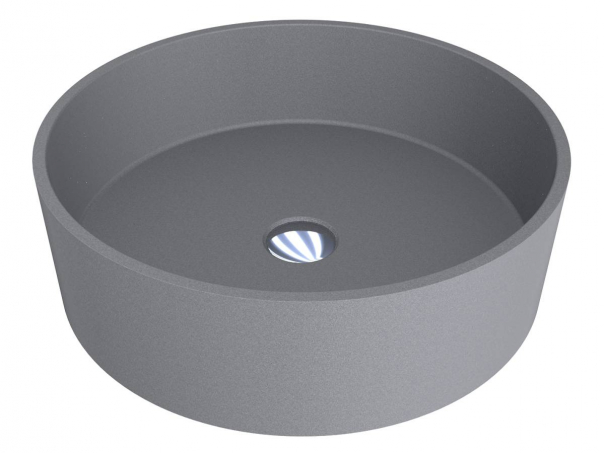 Раковина для ванной Miraggio Sofia Ø47,7 см кварцевый песок Mirastone серый 0000979