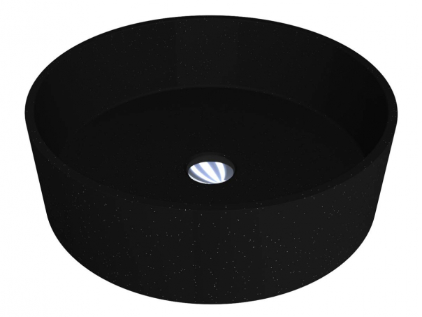 Раковина для ванной Miraggio Sofia Ø47,7 см кварцевый песок Mirastone черный 0000439