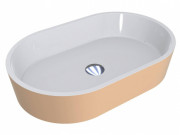 Раковина для ванної Miraggio Sorrento 55х35,1 см мармур мармур Miramarble RAL 1001 білий/бежевий матовий 0001145