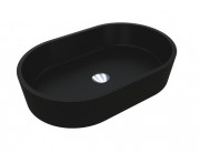Раковина для ванної Miraggio Sorrento 55х35,1 см кварцовий пісок Mirastone чорний 0000441